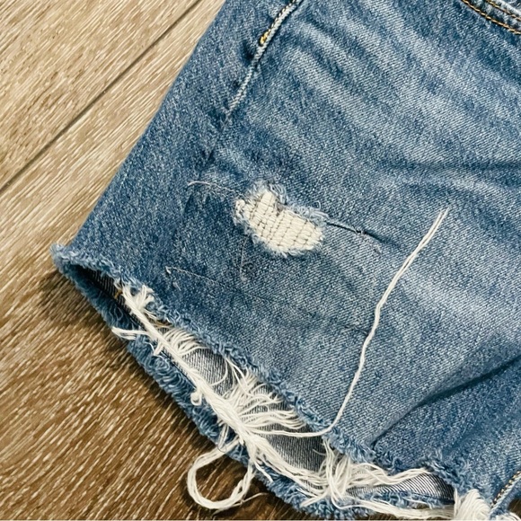 Custom Levi’s 501 cut off Jean shorts Size 26 Dark Wash - Picture 5 of 8